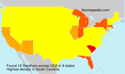 Surname Gardham in USA
