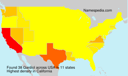Surname Gardiol in USA