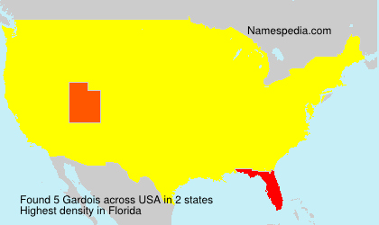Surname Gardois in USA