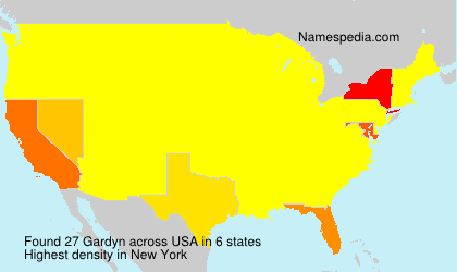 Surname Gardyn in USA