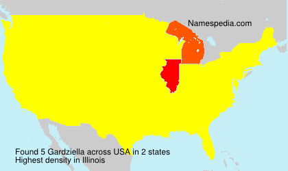 Surname Gardziella in USA