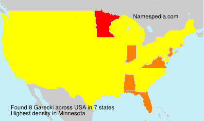 Surname Garecki in USA