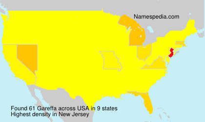 Surname Gareffa in USA