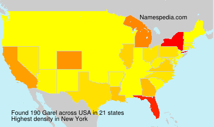 Surname Garel in USA