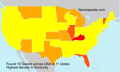 Surname Gareld in USA