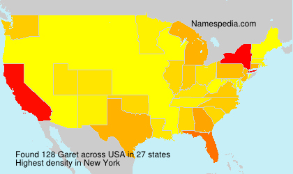 Surname Garet in USA