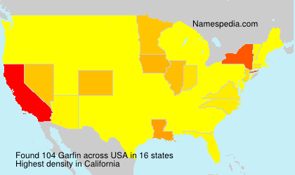 Surname Garfin in USA