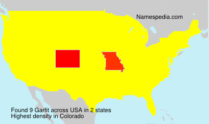 Surname Garfit in USA