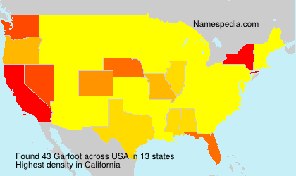 Surname Garfoot in USA