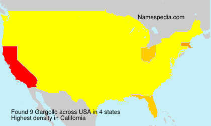 Surname Gargollo in USA