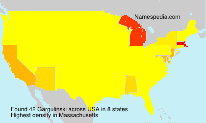 Surname Gargulinski in USA