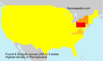 Surname Gargullo in USA