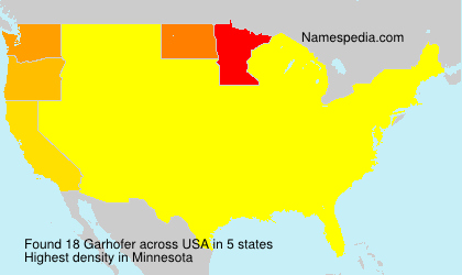 Surname Garhofer in USA