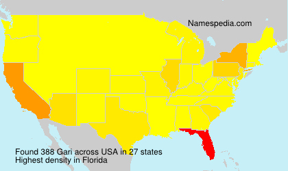 Surname Gari in USA