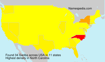 Surname Gariba in USA