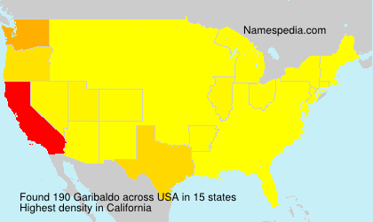 Surname Garibaldo in USA