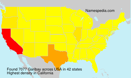 Surname Garibay in USA