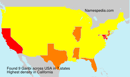 Surname Garibi in USA