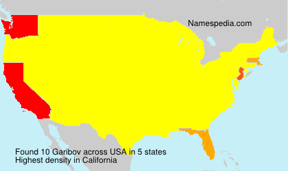 Surname Garibov in USA