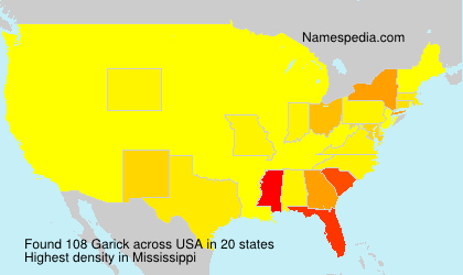 Surname Garick in USA