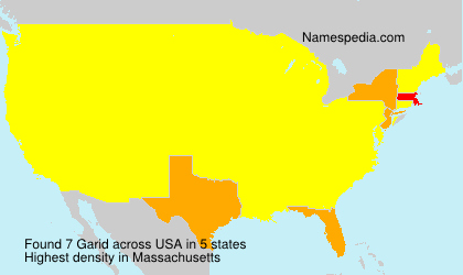 Surname Garid in USA
