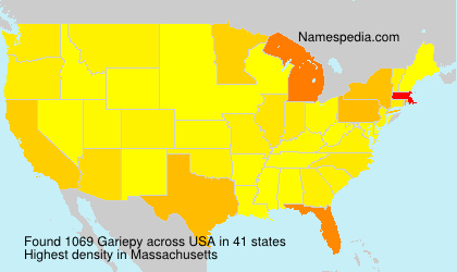 Surname Gariepy in USA