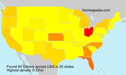 Surname Gariety in USA