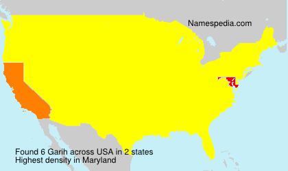 Surname Garih in USA