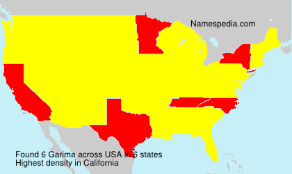 Surname Garima in USA