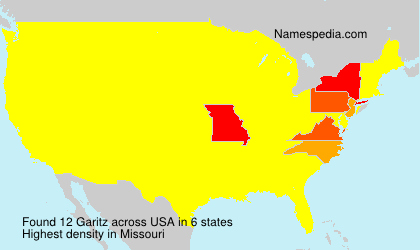Surname Garitz in USA