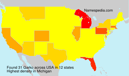 Surname Garko in USA