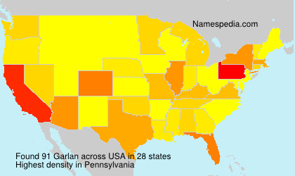 Surname Garlan in USA
