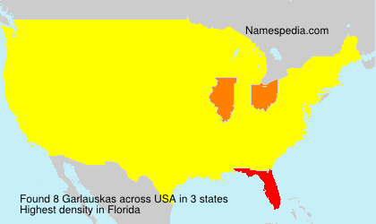 Surname Garlauskas in USA