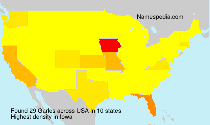 Surname Garles in USA