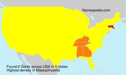 Surname Garlis in USA