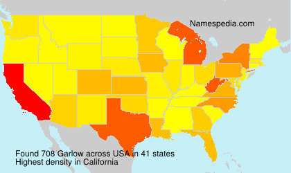 Surname Garlow in USA