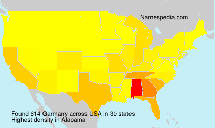 Surname Garmany in USA