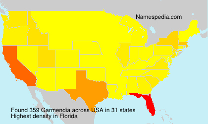 Surname Garmendia in USA