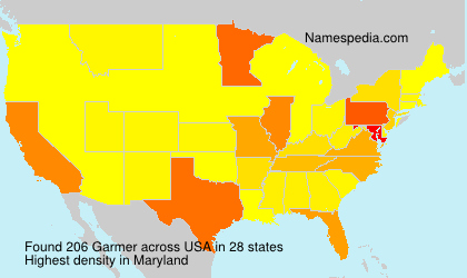 Surname Garmer in USA