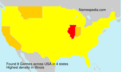 Surname Garmes in USA