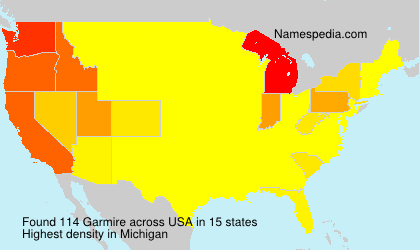 Surname Garmire in USA
