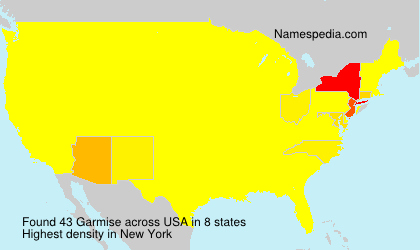 Surname Garmise in USA