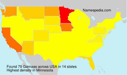Surname Garnaas in USA