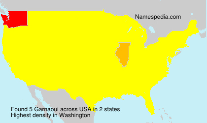 Surname Garnaoui in USA