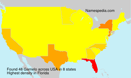 Surname Garnelo in USA