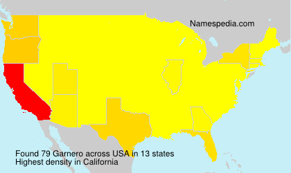 Surname Garnero in USA