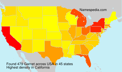 Surname Garnet in USA