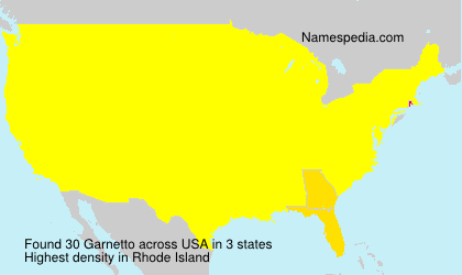 Surname Garnetto in USA
