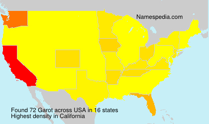 Surname Garot in USA