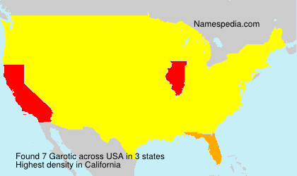 Surname Garotic in USA